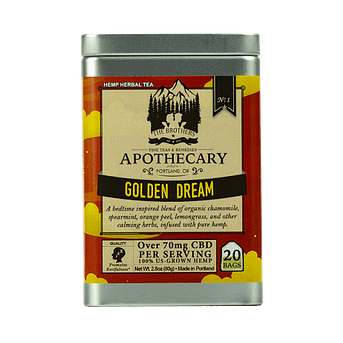 the brothers apothecary - golden dream hemp herbal tea product