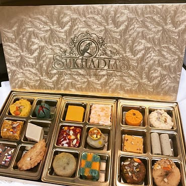 Sukhadia's Indian Diwali snacks and sweet treats