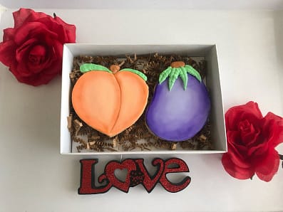 Peach and Eggplant Cookies - Vegan