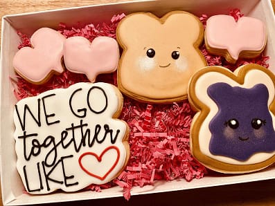 We Go Together Like PB&J | Valentine’s Day Cookies
