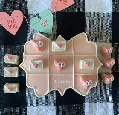 St. Valentine Tic-Tac-Toe Cookie game