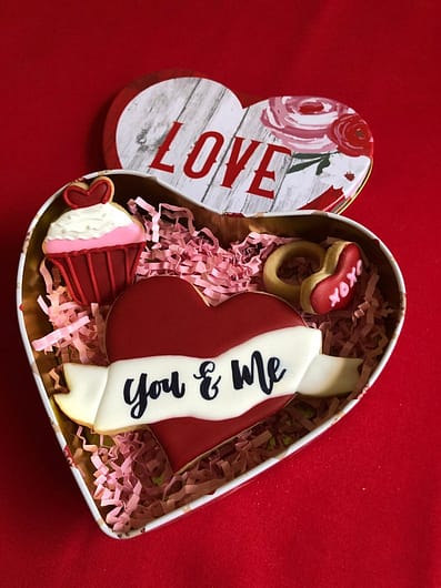 CakeMessages Valentine's Cookies